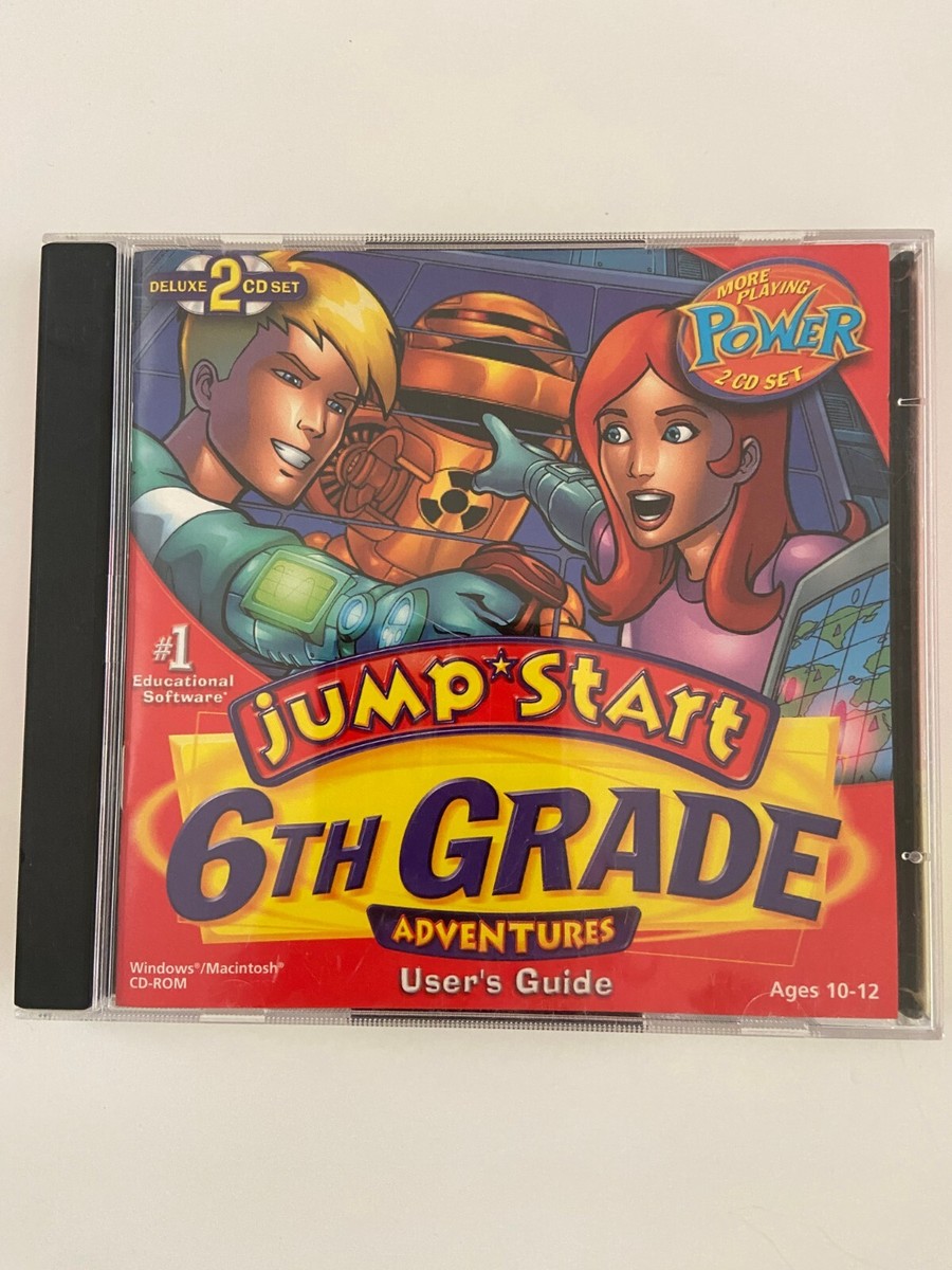 JUMP START Adventures 6th Grade MISSION EARTHQUEST PC CD-Rom Ages