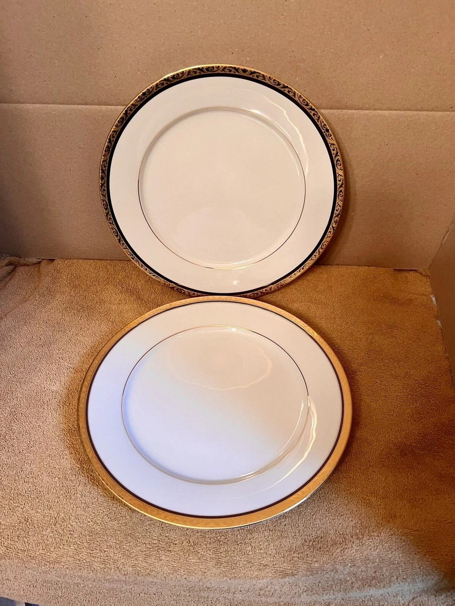 Noritake Regent Gold 4332 set of 2 dinner plates Plates 10 5 8