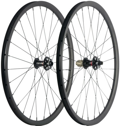 27.5ER MTB Carbon Wheelset 27mm Width Cyclocross Mountain Bike Wheelset 650B  - Picture 1 of 12