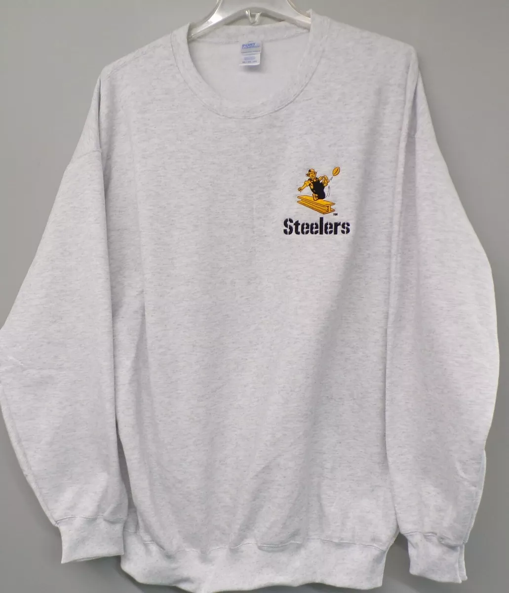 NFL Pittsburgh Steelers 1960 s Logo Embroidered Sweatshirt S 5XL LT 4XLT New