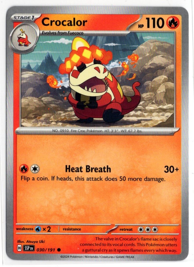 Pokemon Surging Sparks 030/191 Crocalor | eBay