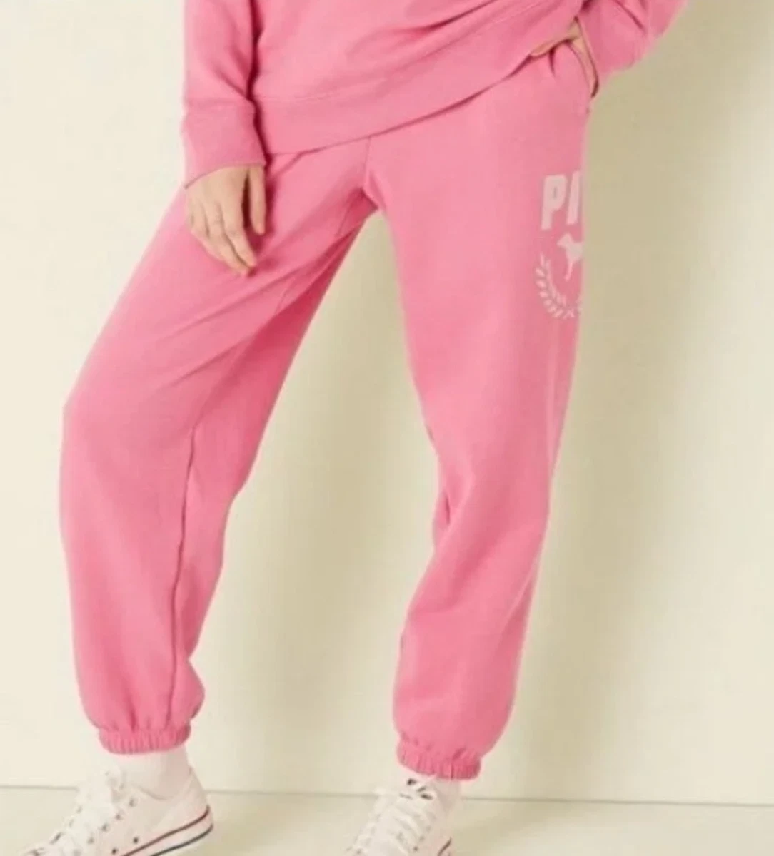 Victoria's Secret Pink Fleece Joggers, Women's Sweatpants, Pink