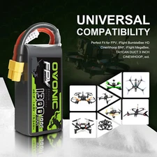 100C 1300mAh 14.8V 4S LiPo Battery Pack with XT60 plug For FPV quadcopters Drone