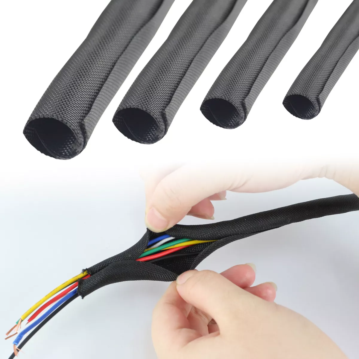 Split-Sleeve Wire Loom for High-Temperature Automotive Harness and Home  Cable Management