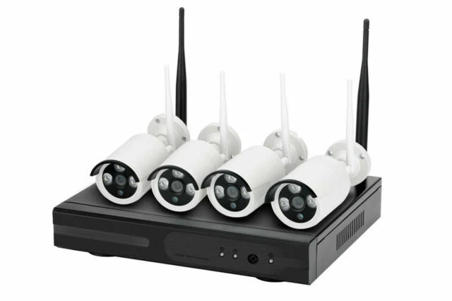 BES 27366 Kit Videosorveglianza di NVR e 4 Telecamere HD senza Filo