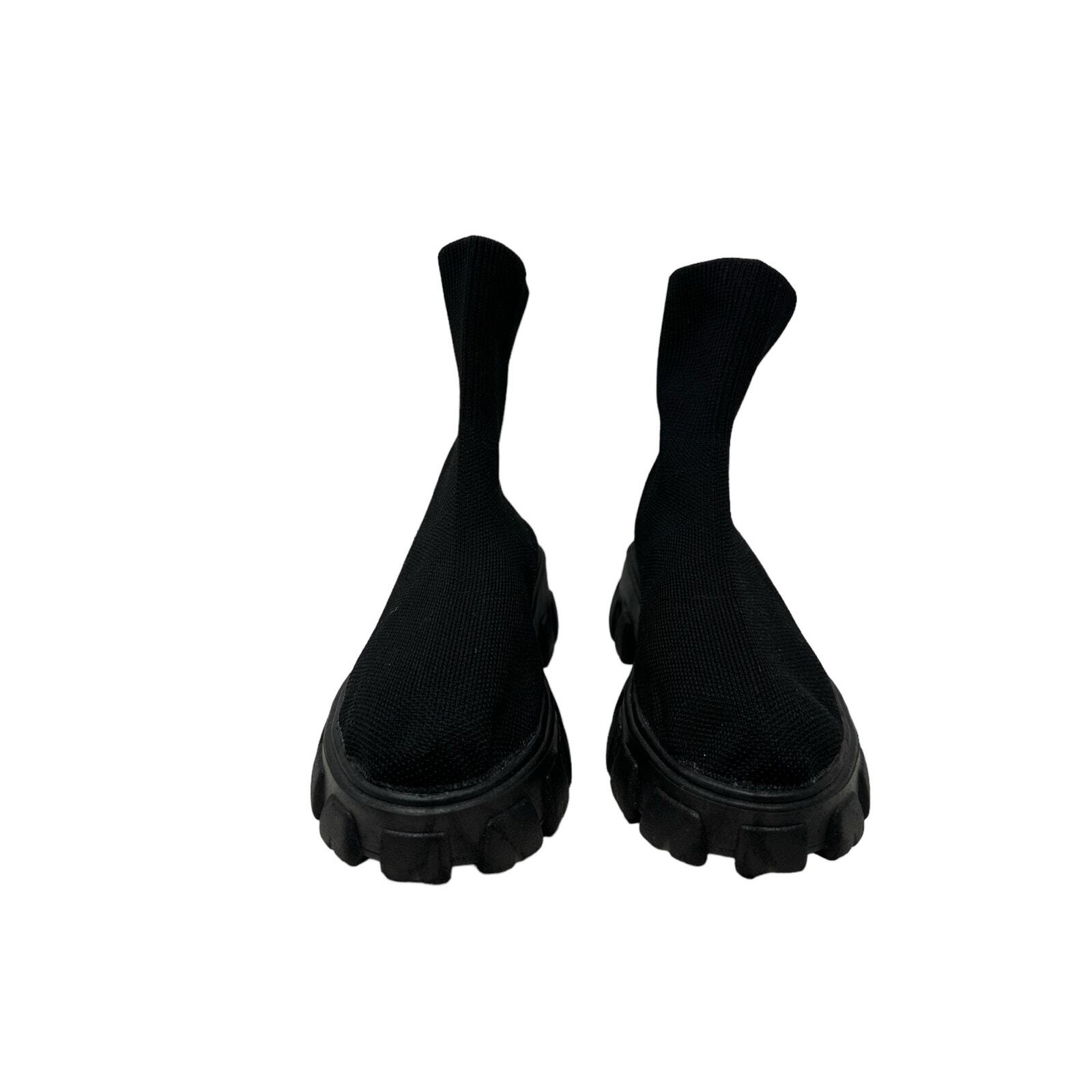 SAOLA Stivali neri slip on suola spessa calza misura 41 10