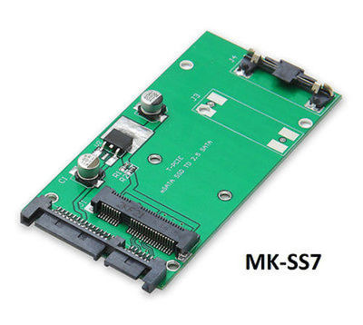 70mm (1.8'') mSATA SSD to 2.5'' SATA Drive Converter Adapter, MK-SS7