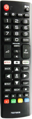 Ersatz Fernbedienung passend für LG AKB75375608 mit Netflix und Amazon Taste
