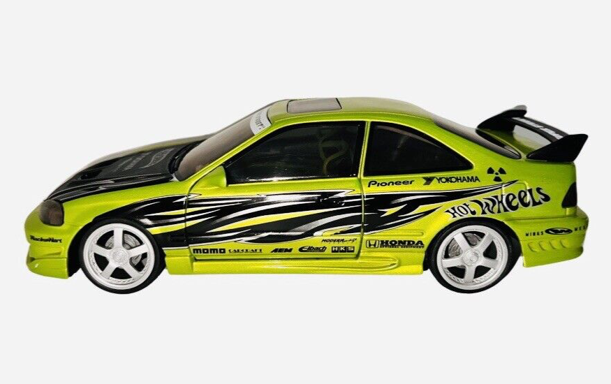 1:18 Hot Wheels Honda Civic SI Custom Super Street Diecast