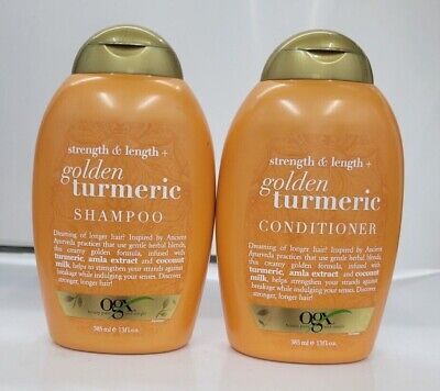 fungere øre Juster OGX Golden Turmeric Shampoo & Conditioner 13 Oz for sale online | eBay