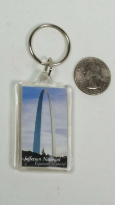 Jefferson National Expansion Gateway Arch St. Louis Keyring Keychain Rare Vtg