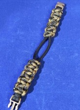 CINTURINO PER XIAOMI MI BAND 4 BRACCIALE SMART WATCH IN Paracord Black Coyote B.