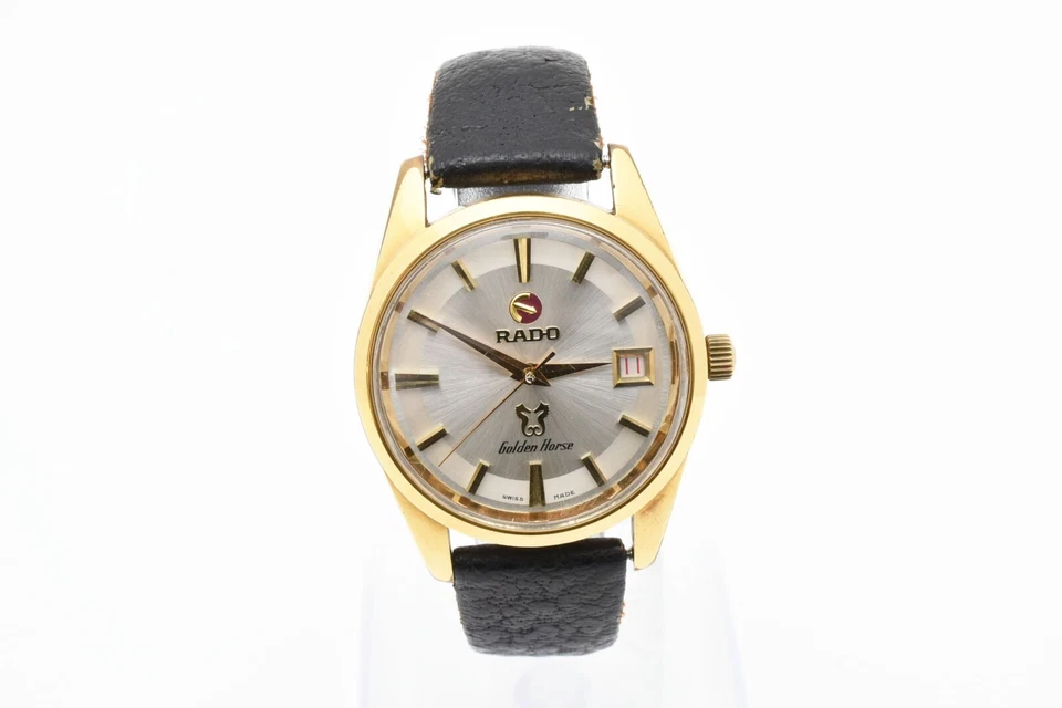 ⏯ [Excellent+4] RADO Golden Horse Silver Dial Gold Bezel Automatic Men's JAPAN - Image 4 of 4