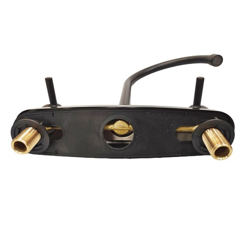Hot Cold Bar Basin Sink Faucet Double Handle Tap Outdoor For RV Kitchen Bathroom - Picture 19 of 24