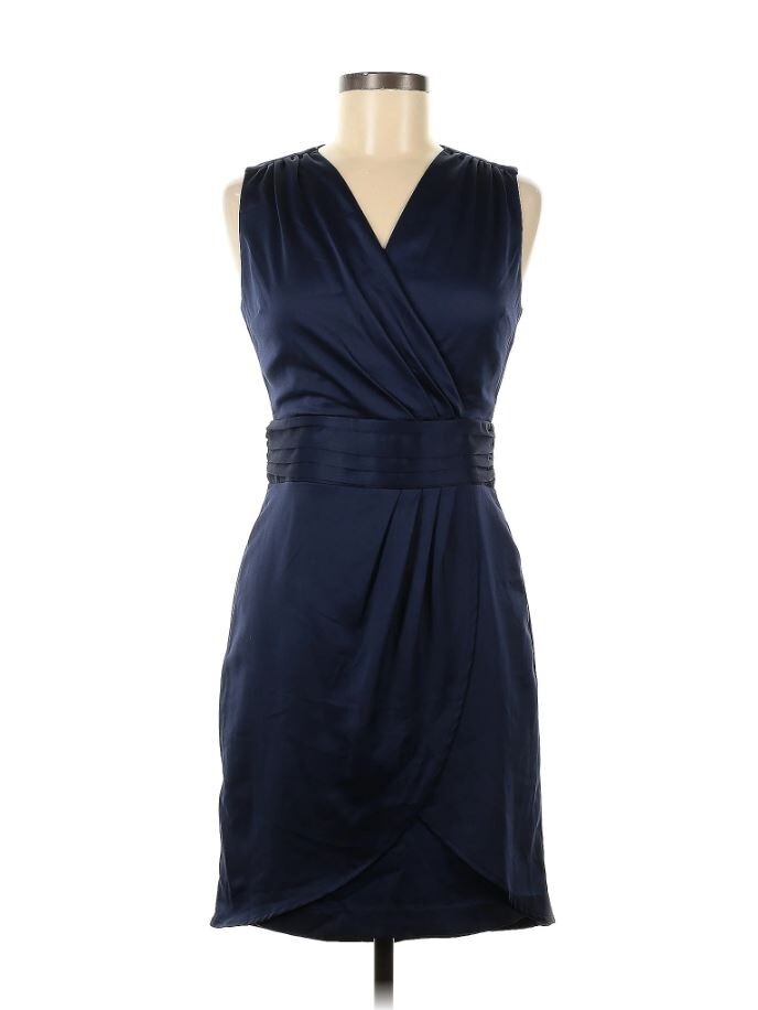 h&m blue wrap dress H&M navy blue wrap dress. Beautiful condition, only