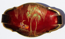 Carlton Ware - Rouge Royale - 12 Inch Serving Bowl - Stork Pattern