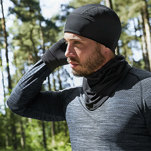 Mens Womens Sports Tech Beanie Softshell Running Cycling Beenie Skull Cap Hat - Picture 2 of 11