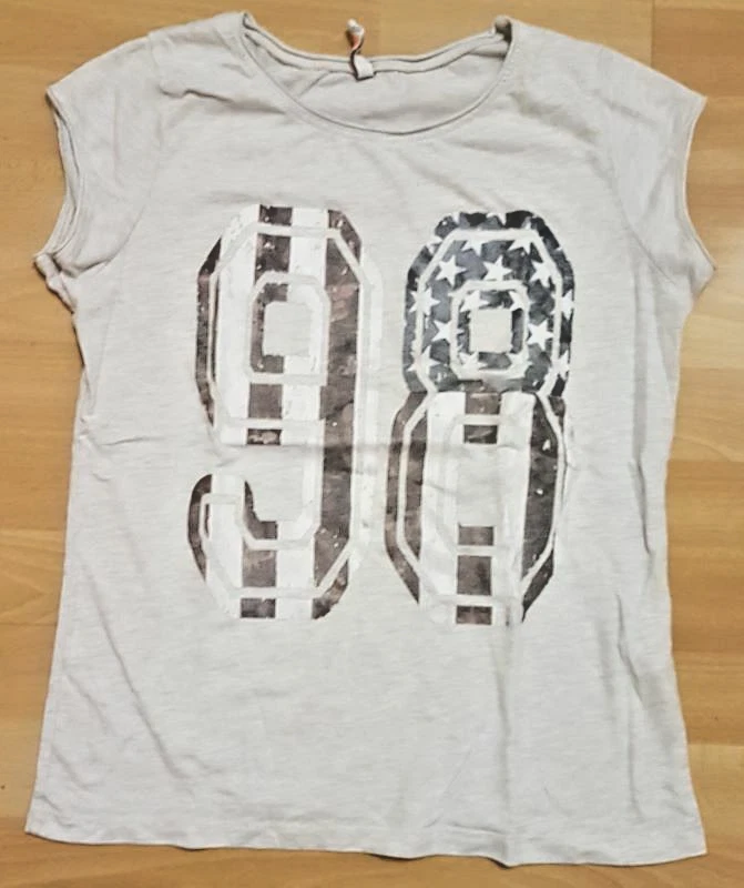 # New Yorker # Damen / Mädchen T Shirt - Baumwolle - Grau - Gr. M - Bild 1 von 1