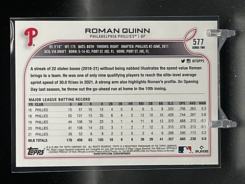 Philadelphia Phillies *Choose Your Baseball Cards* Rookies (Update 11/4) - Picture 214 of 363