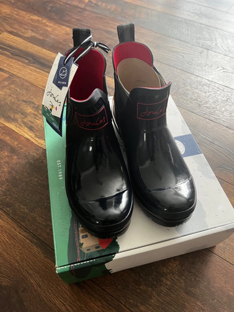 Joules rainbow wellies sales