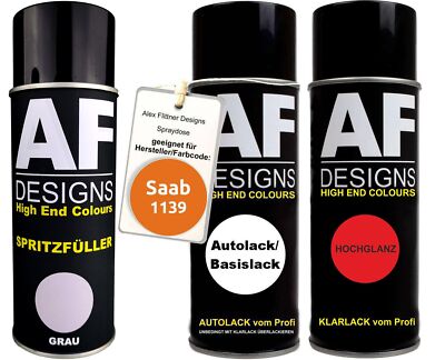 Für Saab 1139 Loranja Ambar Spraydose Autolack Klarlack Spritzfüller Grundierung