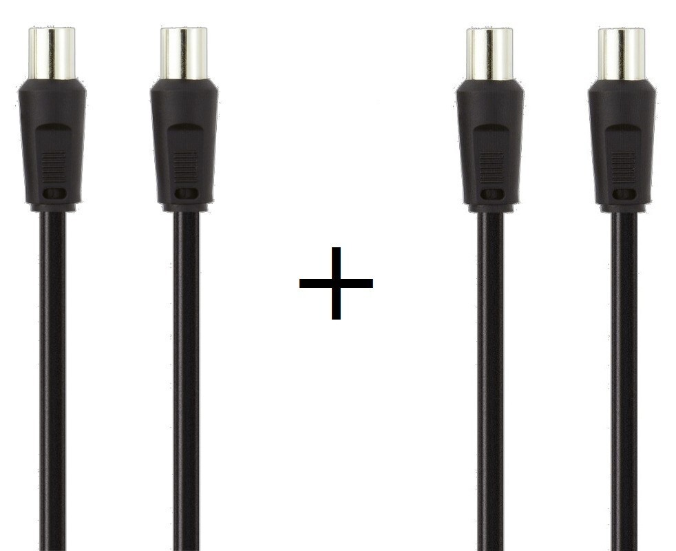 Антенный кабель Belkin, Коаксиальный кабель, Коаксиальный кабель Stecker Sat, 75 дБ, Внешний кабель [2er]