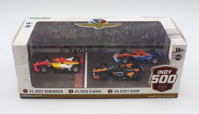 2024 Greenlight 1/64 Indy 500 Podium Set #2 Newgarden , #5 O'Ward, #9 Dixon