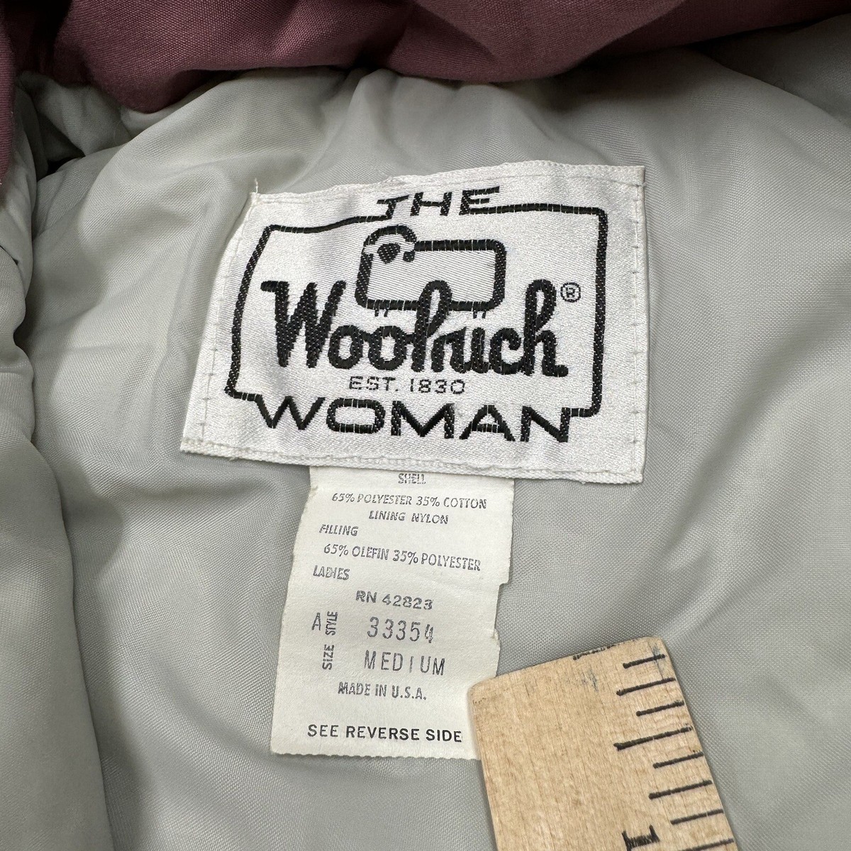 トム Woolrich Jacket Women Medium Pink Winter Coat Parka Vintage 90s