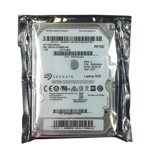 Seagate 1TB ST1000LM024 5400RPM SATA 2.5" Laptop HDD Hard Disk Drive - Picture 2 of 4