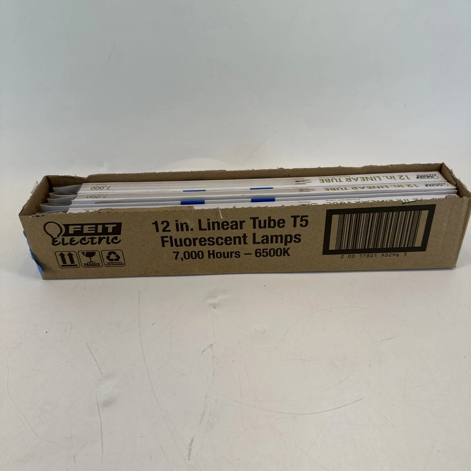 6 Pack Feit Electric Linear Fluorescent Lights Bulb Non-Dimmable T5 8W F8T5/D - Image 4 of 4