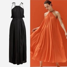 J. Crew Collection Rosaline Black Maxi Dress A-Line Size Medium NWT