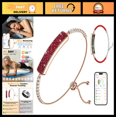 Fitness Tracker Smart Bracelet for Women - Heart Rate, Sleep, Step Tracking, Wat