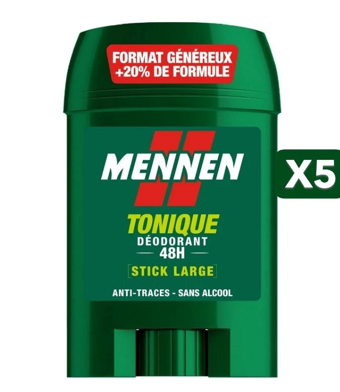 Lot de 5 déodorants stick MENNEN ( 50 ml x 5) Tonique - Photo 1/1