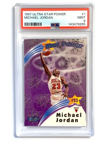 1997 Fleer Ultra Star Power Michael Jordan Card #1 PSA 9 MINT