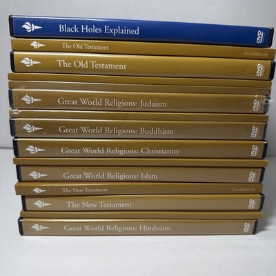 The Great Courses World Religions Lot Of 7 DVDs & Guidebooks Some New Sealed
