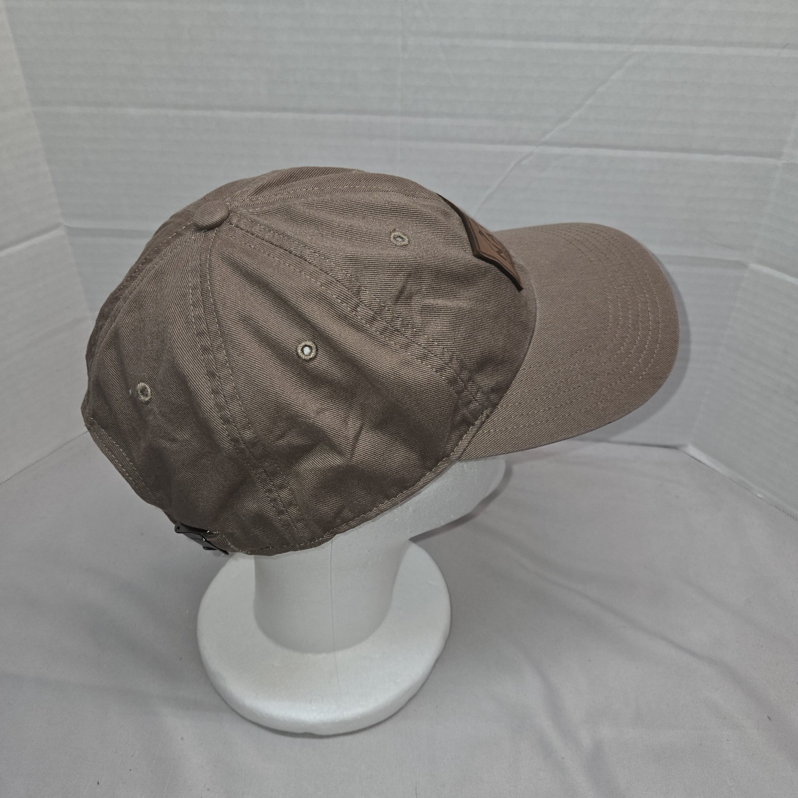 Nativ Leather Patch Hat Adjustable Strapback Brow… - image 3