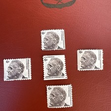 5 Rare 1965-78 Franklin D. Roosevelt 6-Cent Stamps