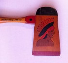Vtg Marquette Prison Souvenir Wood Hatchet Hand Painted Indian Chief Inmate Made — photo 2