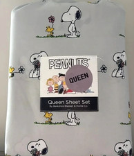 Peanuts Snoopy Woodstock Best Friends Flowers Queen Sheet Set by Berkshire