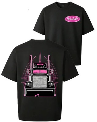 Peterbilt Big Rig Truck T-Shirt Semi Diesel Trucker Graphic Tee Men