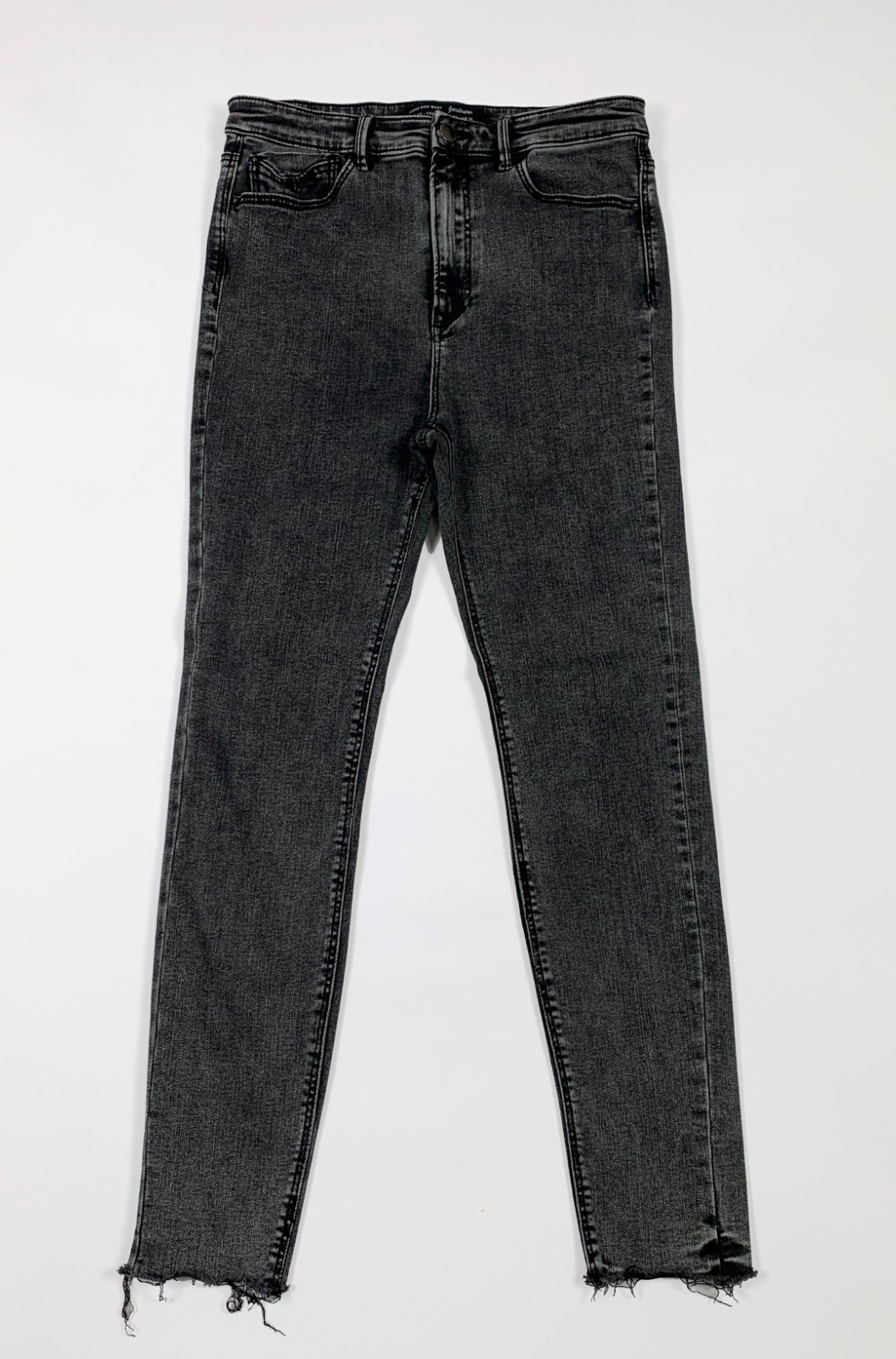 Stradivarius jeans donna usato denim mom skinny EUR42 tg 44 stretch T8212