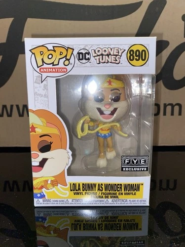 Funko Pop Vinyl Looney Tunes Lola Bunny as Wonder Woman FYE Exclusive 890