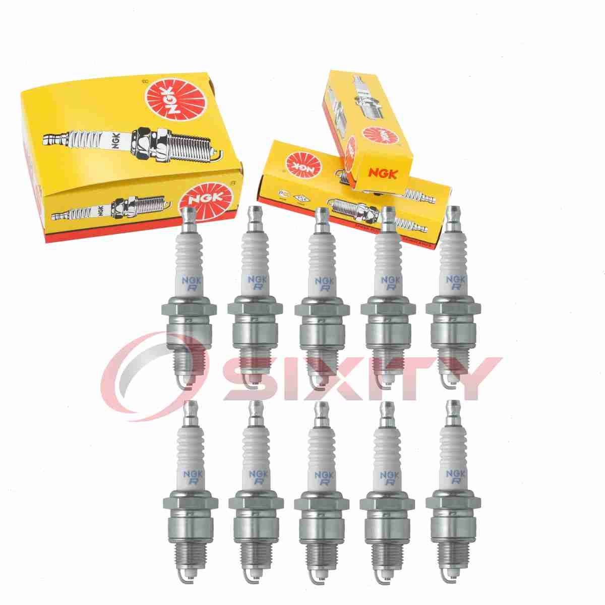 10 pc NGK 6222 BPR5HS Standard Spark Plugs for WR8BC W16FPR-U W16FPR RL12Y ow