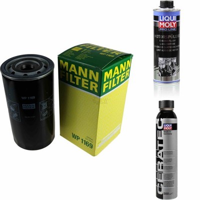 MANN-FILTER ÖLFILTER WP 1169 + LIQUI MOLY Cera Tec 3721 + Motorspülung 2427