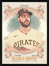 2021 Topps Allen and Ginter #195 Will Craig RC