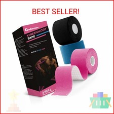 Adamson Kinesiology Tape – Sports & Athletic Tape 2 in x 16 ft – Elastic, Latex- 2.10 per gallon