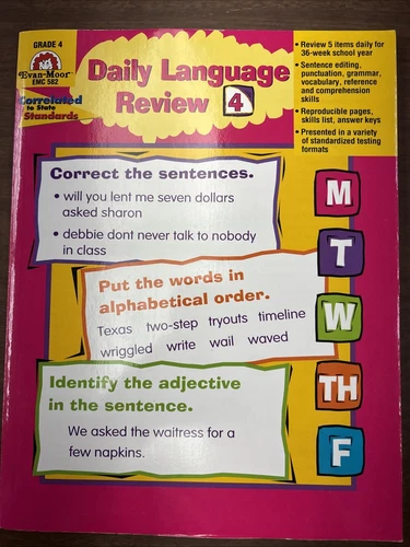 Evan-Moor® Daily Language Review Grade 4 EMC 582
