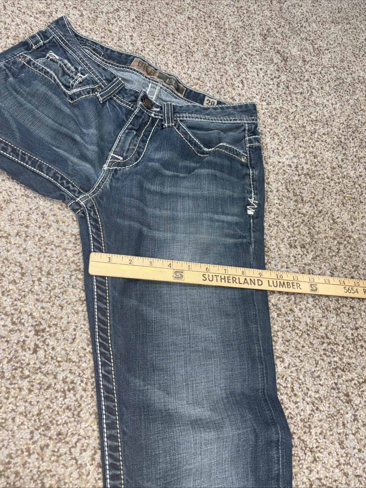 BKE Aiden Mens 28 X 29 Blue Demin Jeans - View 13