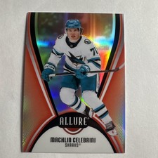 Macklin Celebrini 2025-26 UD Allure Hockey Red Rainbow San Jose Sharks #71