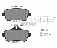 Textar Bremsbelagsatz BremsbeläGe Q+ Hinterachse FüR Mercedes Gl-Klasse Gle Gls